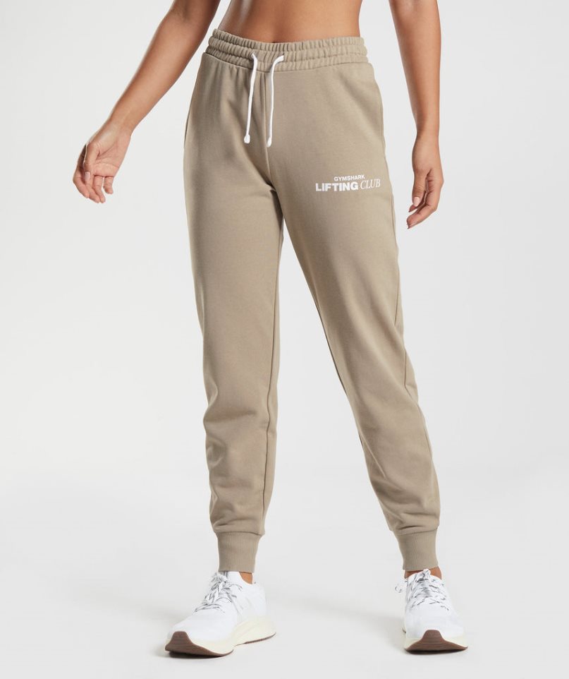 Women\'s Gymshark Social Club Jogger Khaki | NZ 0FWZHQ